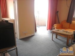 金橋酒店公寓精裝一室一廳出租，真實(shí)含物業(yè)，拎包入住